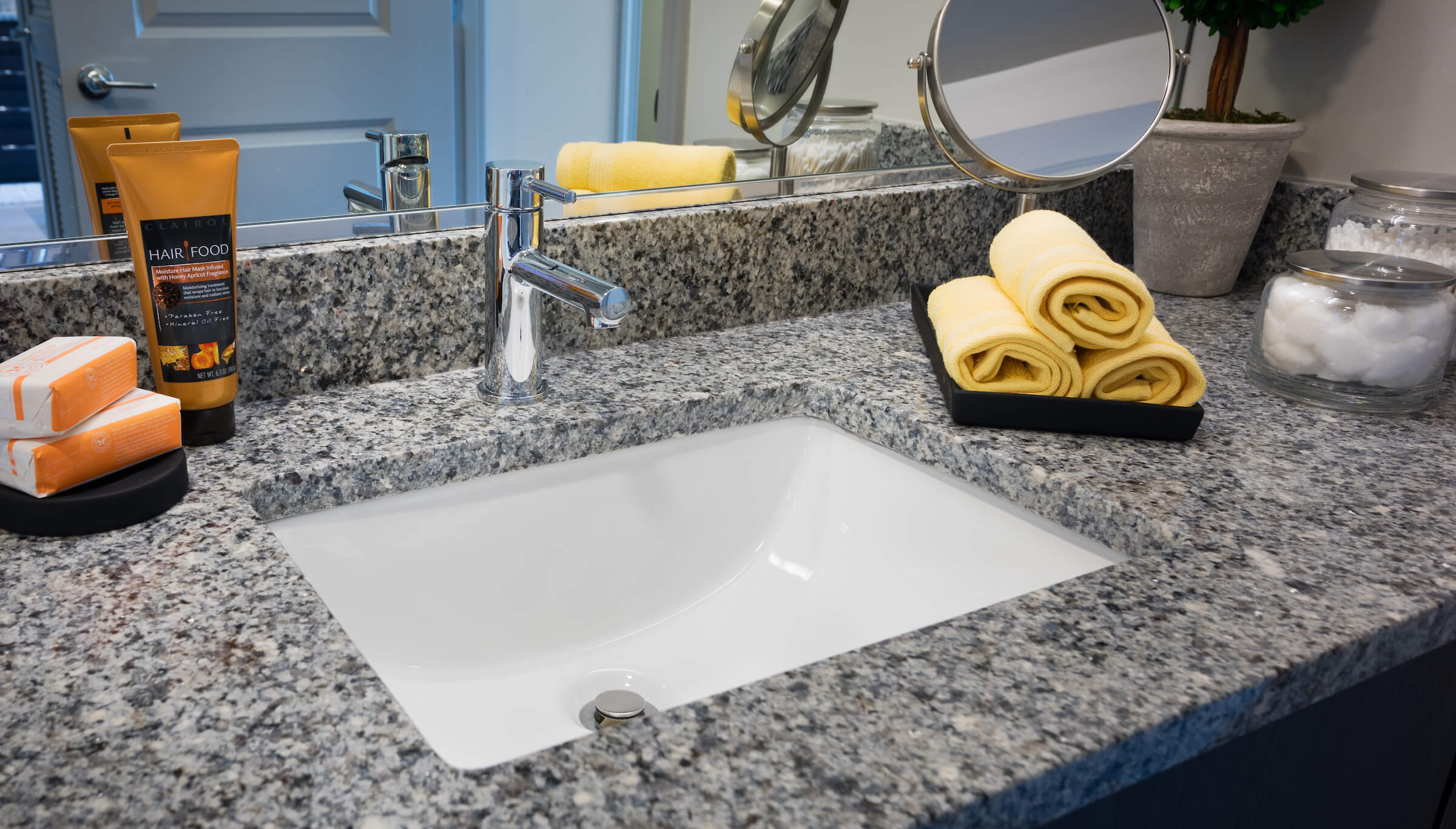 High-end bathroom features.