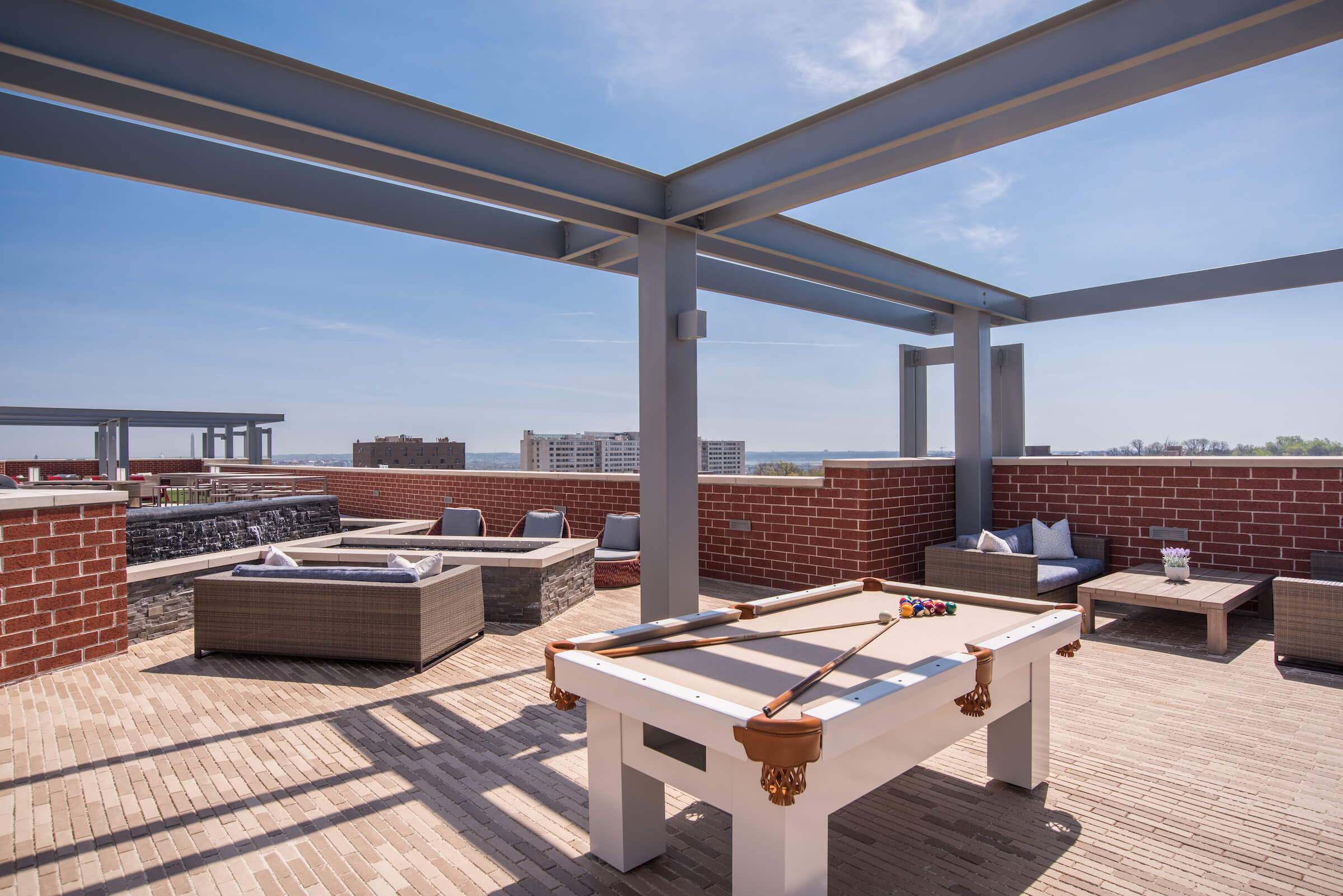 Challenge your friends to a game of Billiards with a view.